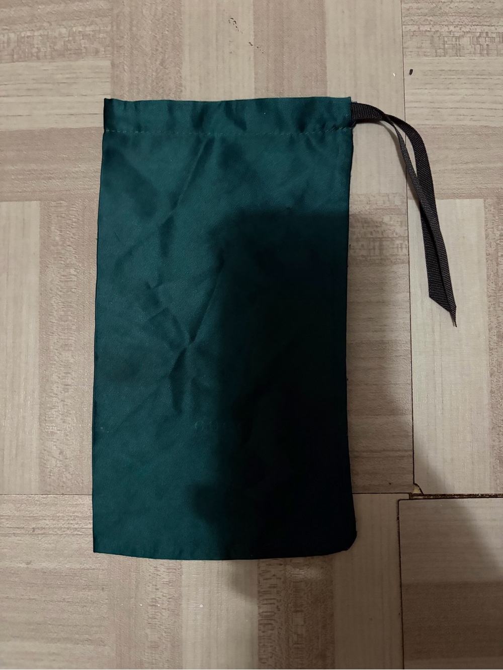 Gucci Green Drawstring Pouch with Black Tie